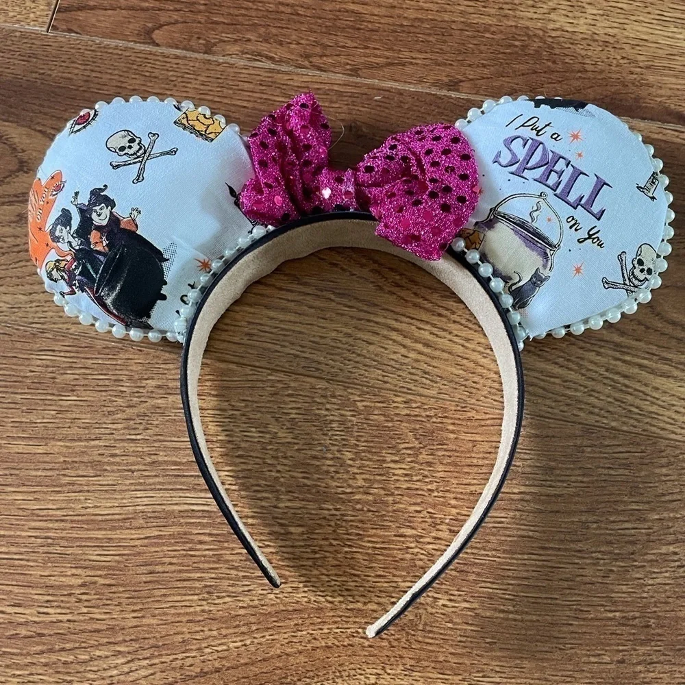 Handmade Hocus Pocus fabric mouse ears